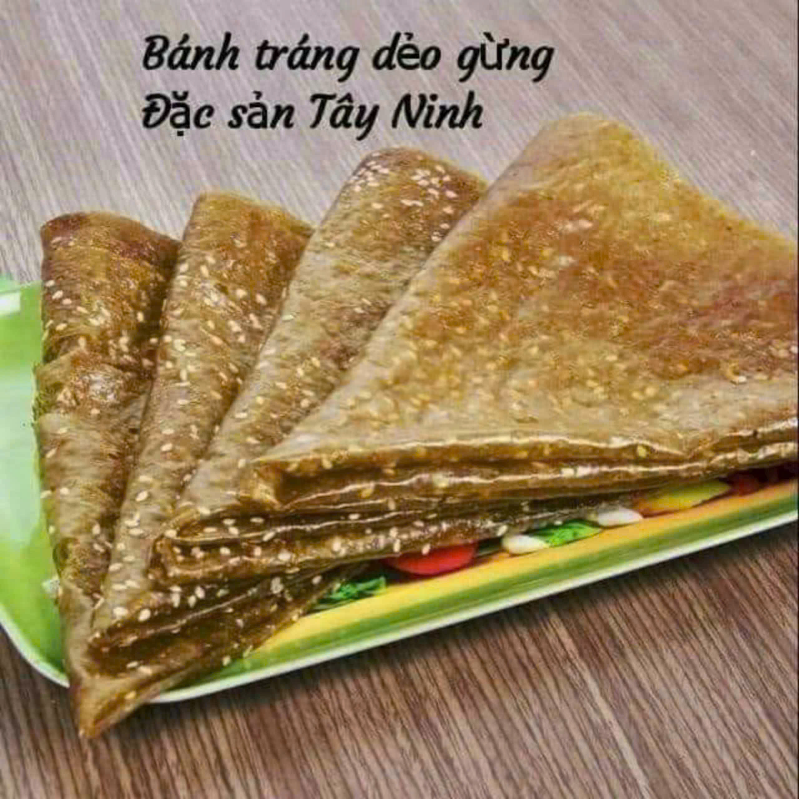 BÁNH TRÁNG DẺO MÈ GỪNG SỮA